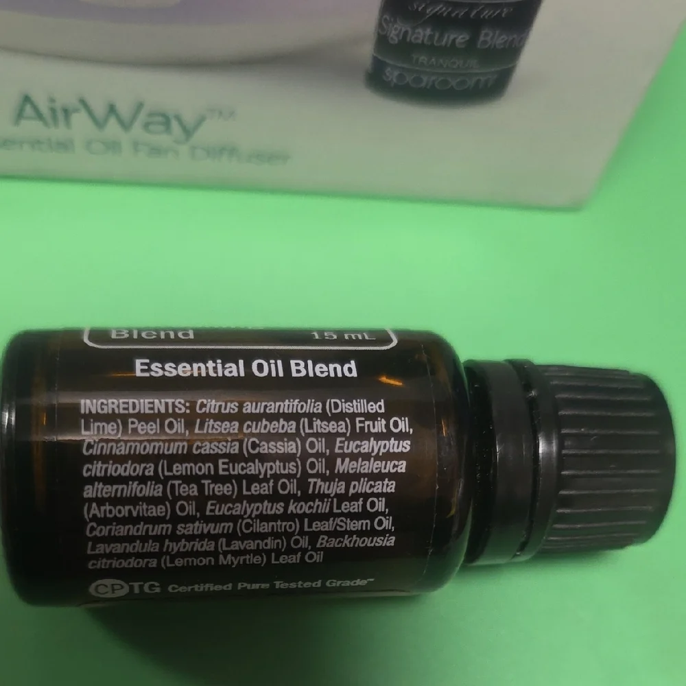 Sparoom AirWay Essential Oil Fan Diffuser with Bonus Oil